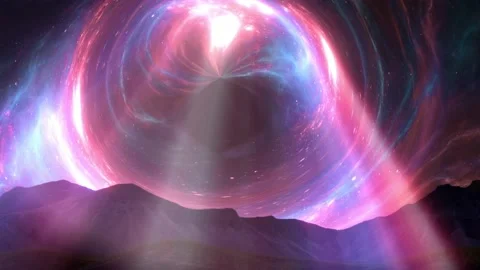 A black hole in the sky Video stock 166702341