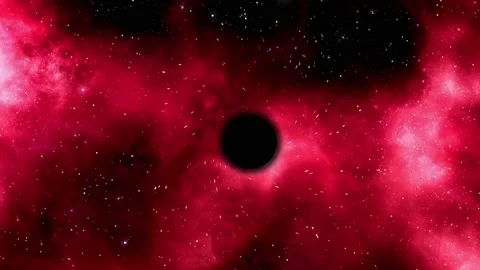 Black Hole Somewhere Inside Nebula Stock Footage 132310071