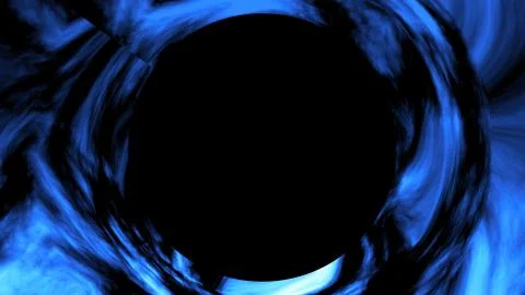 Black hole in space. Abstract digital backdrop Stock Illustration