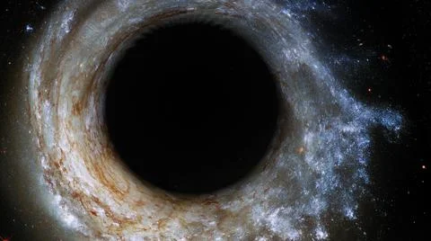 Black hole in space Stock Illustration