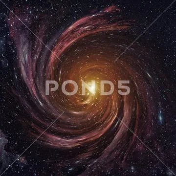 Black hole in space. Stock Photos