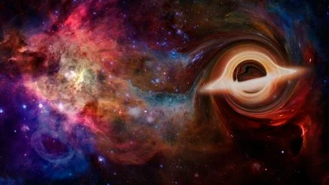 Black hole system. Elements of this image furnished by NASA Stock Photos