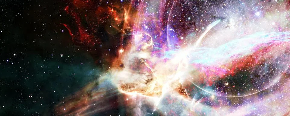 Black hole system. Elements of this image furnished by NASA Foto stock