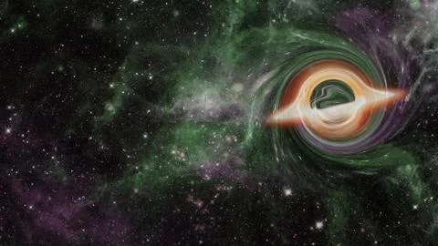Black hole system. Elements of this image furnished by NASA Foto stock