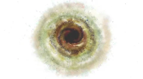Black hole on a white background Stock Footage 48888080