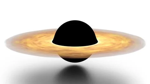 Black hole on white background Stock Illustration