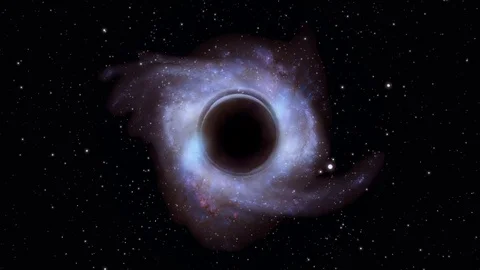 Black Hole Zoom Stock Footage 77265446