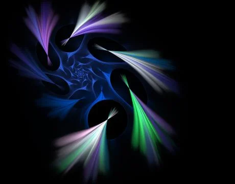 Black holes in motion Illustrazione stock