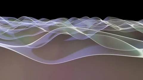 Black holographic wave bg able to loop endless Stock Footage 329034730