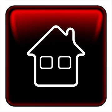 Black home button Stock Illustration