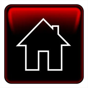 Black home button Illustrazione stock