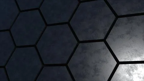Black honeycombs Stock Illustration