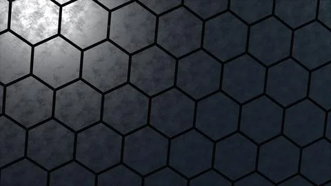 Black honeycombs Stock Illustration