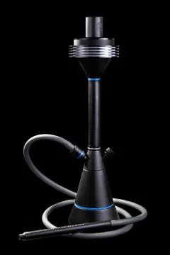 Black Hookah Isolated Background Stock Photos