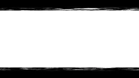 Black horizontal grunge frame overlay seamless loop animation with rough edge. Stock Footage 333148436