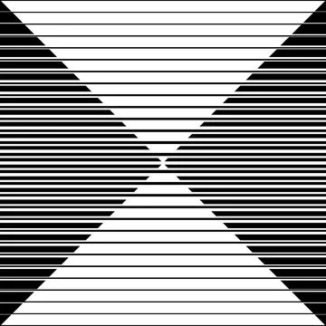 Black horizontal striped geometrical diagonal parallel lines pattern on whi.. 库存插图