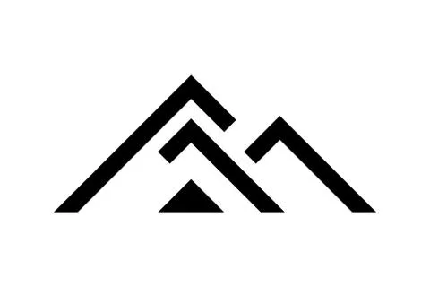 Black house logo template, vector illustration Stock Illustration