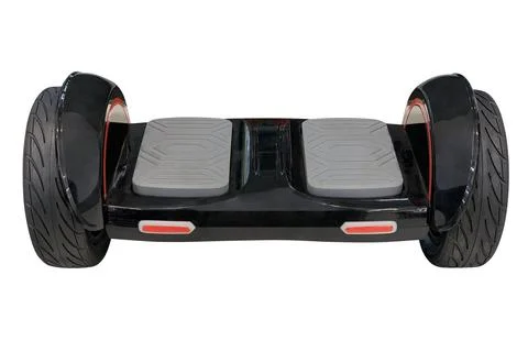 Black hoverboard isolated on white background Stock Photos