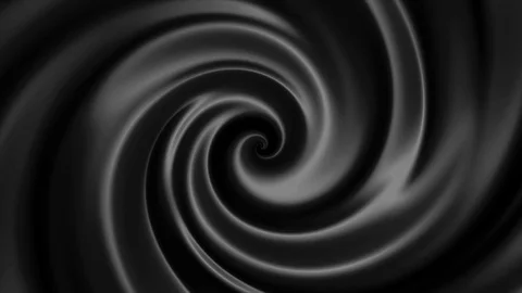 Black hypnotic spiral rotates slowly, monochrome seamless loop. Abstract digital Stock Footage 102446290
