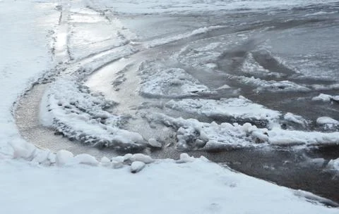 Black ice 3. Stock Photos