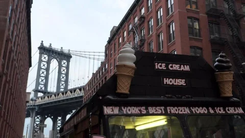 Black Ice Cream Van Stock Footage 126596386
