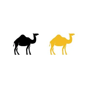 Black icon camel sign. Vector illustration eps 10 Stock-Illustration