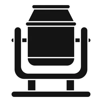 Black icon of a camera lens Illustrazione stock
