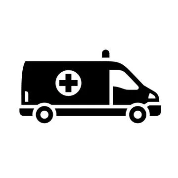 Black icon isolated on white background, flat style Stock Illustration