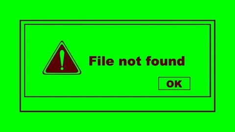 Black icon pop up file not found Stock Footage 339473098