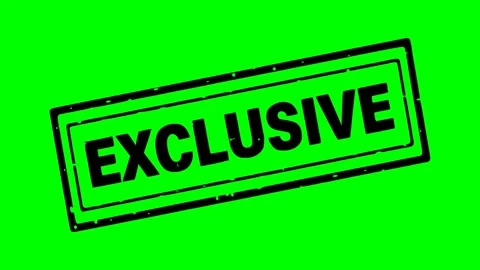 Black icon rubber stamp exclusive text animation Vidéo 345163846