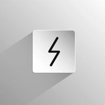 Black icon rune Eihwaz Stock Illustration