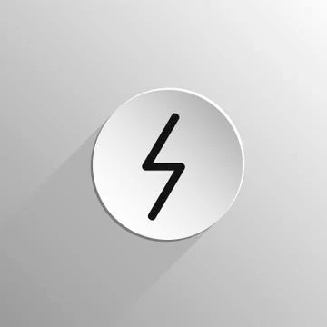 Black icon rune Eihwaz Stock Illustration
