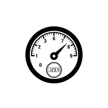Black icon watch white background Stock Illustration