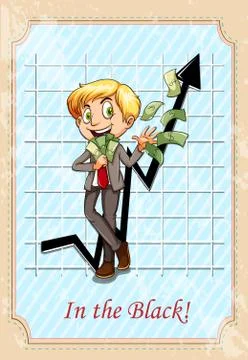 In the black idiom Stock Illustration