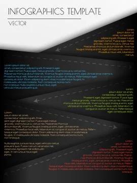 Black infographics Stock Illustration
