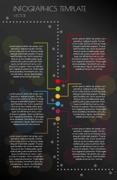 Black infographics Stock Illustration