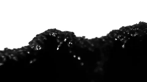 Black ink absorbing into white background Stock-Footage 72211499