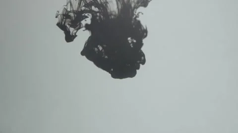 Black ink cloud Stock Footage 52971273