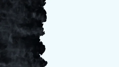 Black ink diffusing into water Stock-Footage 130136969
