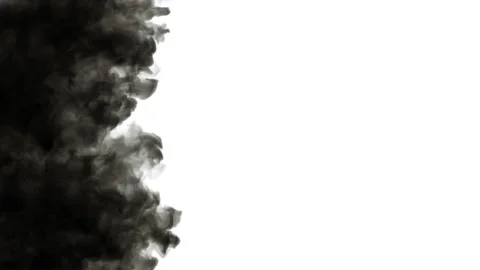 Black ink diffusing into water Stock-Footage 131017110