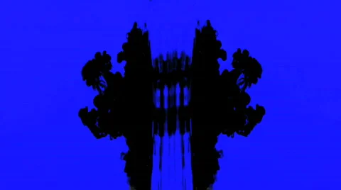 Black ink drop in blue background Vídeos de archivo 457838