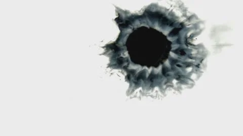 Black Ink Drop On White Background  Stock Footage 58763445