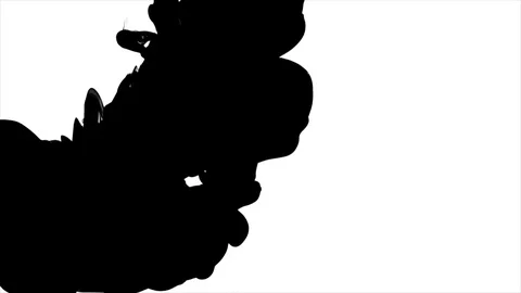 Black Ink Drops Stock Footage 74652201