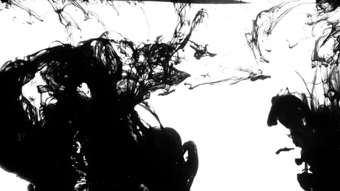 Black Ink Drops Stock Footage 74654514
