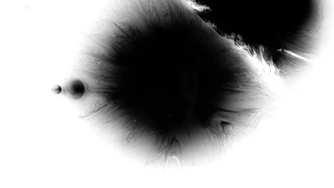 Black Ink Drops Stock Footage 74654541