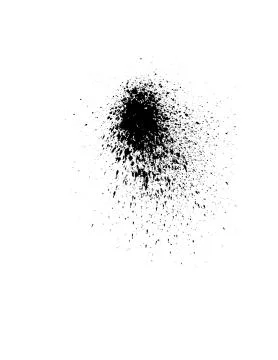Black ink drops. Stock Illustration
