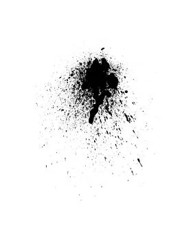 Black ink drops. Stock Illustration