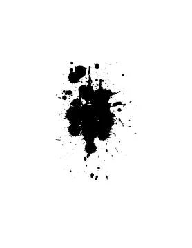 Black ink drops. Stock Illustration