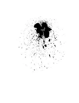 Black ink drops. Stock Illustration