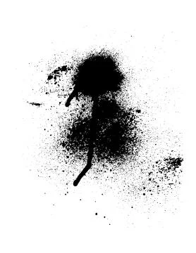 Black ink drops. Stock Illustration